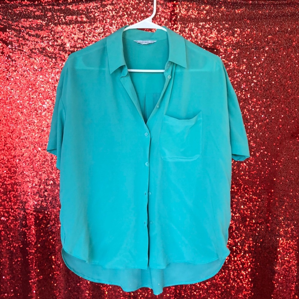 Silk Button Down - image 1